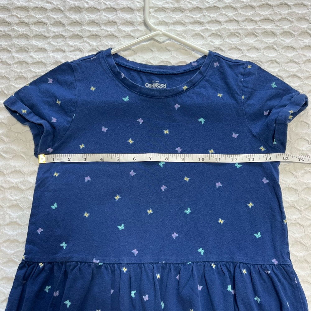 OshKosh B'gosh Blue Butterfly Print Kids Tee - Picture 6 of 8